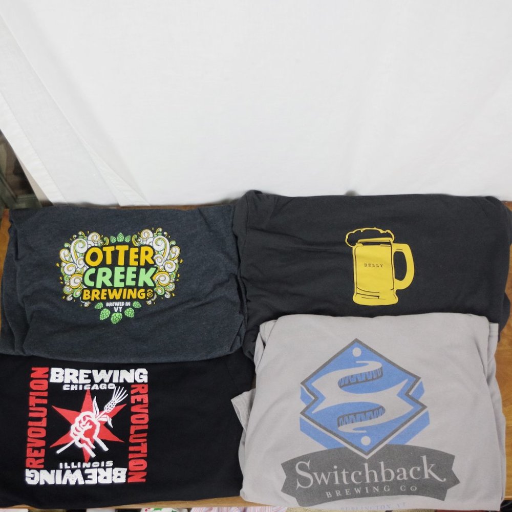 4 Beer & Independent Brewery T Shirt Lot L/Xl